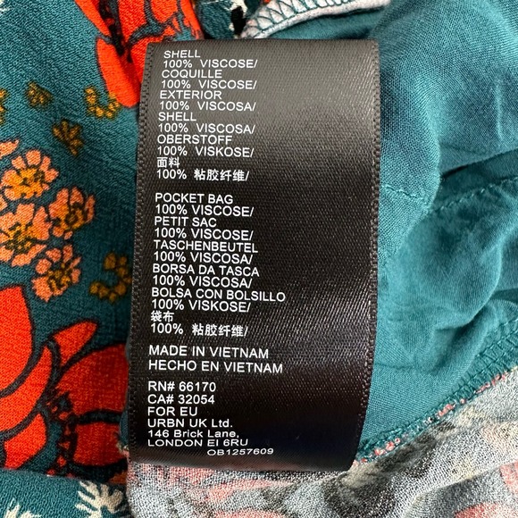 Free People Bell Bottom Pants Womens Size XS Floral Flare Palazzo Boho Hippie - Picture 12 of 14